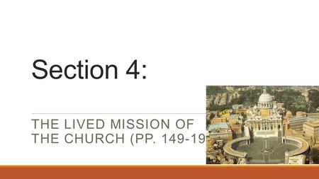 The Lived Mission OF the Church (pp )