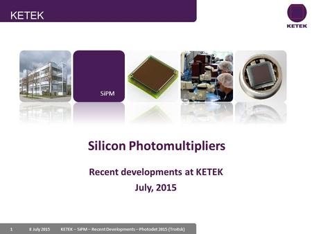 Silicon Photomultipliers