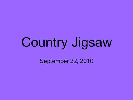 Country Jigsaw September 22, 2010. ITALY Relative Location: Southern Europe, a peninsula extending into Central Mediterranean Sea, Northeast Tunisia Absolute.