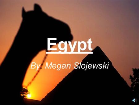 Egypt By: Megan Slojewski All About Egypt. The capital city of Egypt is Cairo.. The land area of Egypt is 1,010,000 square kilometres.. The average population.