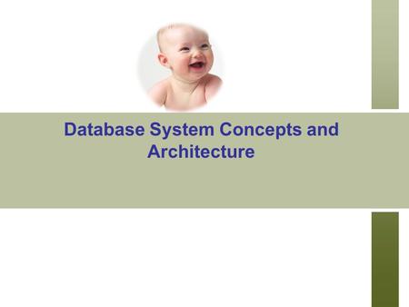 Database System Concepts and Architecture. Relational Model Concepts relational model represents the database as a collection of relations. Each relation.