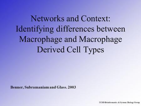 Benner, Subramaniam and Glass. 2003