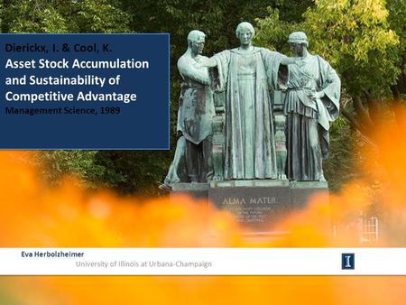 Asset Stock Accumulation and Sustainability of Competitive Advantage