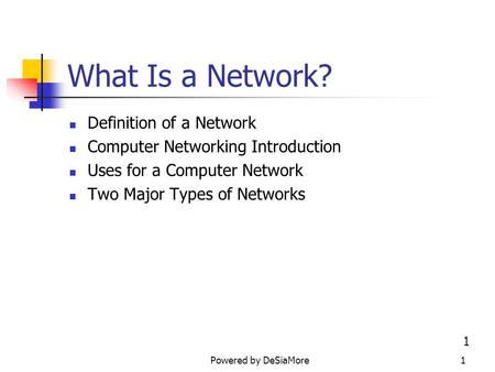 What Is a Network? Definition of a Network