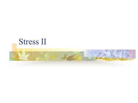 Stress II. Stress as a Vector - Traction Force has variable magnitudes in different directions (i.e., it’s a vector) Area has constant magnitude with.