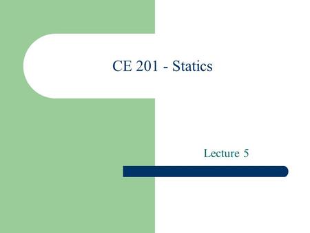 CE 201 - Statics Lecture 5. Contents Position Vectors Force Vector Directed along a Line.