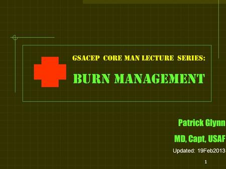 GSACEP core man LECTURE series: