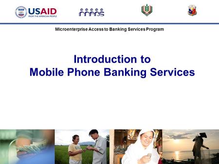 Introduction to Mobile Phone Banking Services