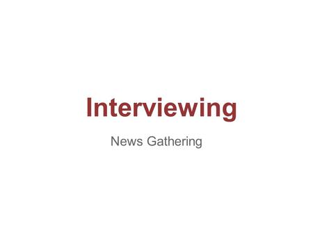 5W and 1H Who, what, when, where, why and how are the building blocks for developing interview questions. In every story, reporters should be able to.