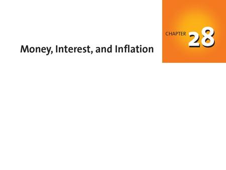 When you have completed your study of this chapter, you will be able to C H A P T E R C H E C K L I S T Explain what determines the demand for money and.