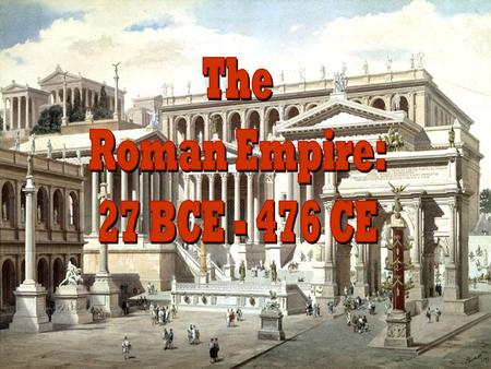 Octavian became the first Roman Emperor in 27 B.C.Octavian became the first Roman Emperor in 27 B.C. The Senate gave him the title of Augustus which meant.