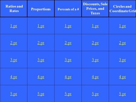 2 pt 3 pt 4 pt 5 pt 1 pt 2 pt 3 pt 4 pt 5 pt 1 pt 2 pt 3 pt 4 pt 5 pt 1 pt 2 pt 3 pt 4 pt 5 pt 1 pt 2 pt 3 pt 4 pt 5 pt 1 pt Circles and Coordinate Grid.