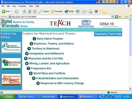 The Challenge  How do you train teachers to integrate… –Over 9 hours of video –321 video clips –37 teacher guide chapters –51 focus questions –14 audio.