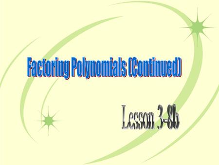 In Arithmetic (3)(5) = 15 Factors Product multiply We multiply factors to form a product. factor We factor a number by expressing it as a product of factors.