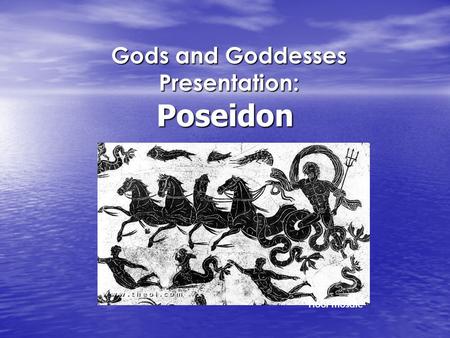 Gods and Goddesses Presentation: