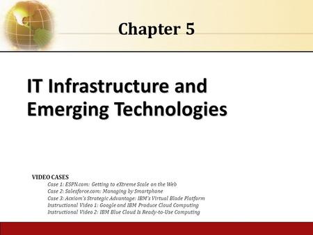 IT Infrastructure and Emerging Technologies