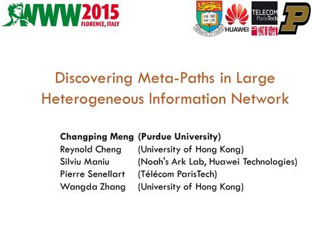 Discovering Meta-Paths in Large Heterogeneous Information Network