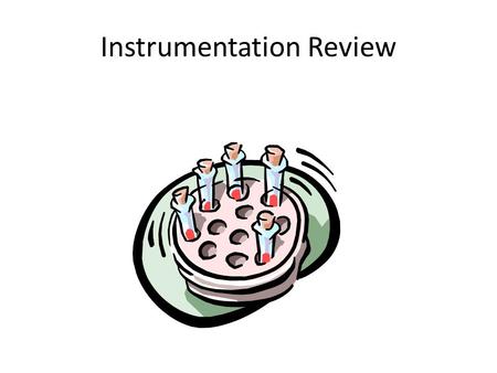 Instrumentation Review. Direct and Indirect Ionization Direct - Charge particles that strip away electrons from atoms Indirect - uncharged that have to.