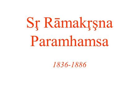 Sŗ Rāmakŗşna Paramhamsa 1836-1886. How is he seen by devotees? This is both a picture and a murti, in that Rāmākŗşna is now an object of devotion. Simple.