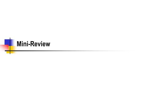 Mini-Review. New Property What is old property? Is old property in the constitution? What is new property? How is new property created? What is the bitter.