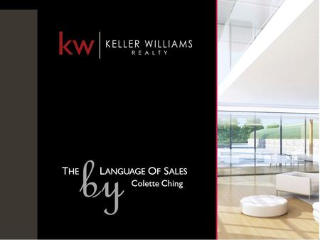 kw kw SANTA MONICA vs. The MARKET T HE L ANGUAGE O F S ALES by Colette Ching.