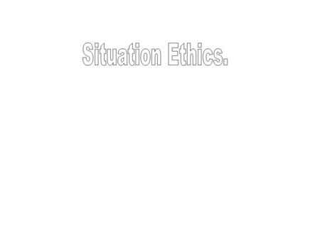 Contrast with Legalism and anti- nomianism. Legalism. This is an approach to moral decision-making which applies accepted rules to any and every situation.