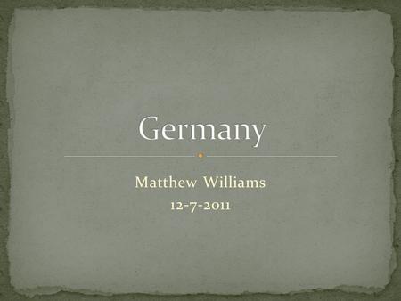 Matthew Williams 12-7-2011. The German Confederation was created by an act of the Congress of Vienna on June 8, 1815. Karl von Drais in 1817 invented.