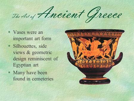 The Art of Ancient Greece