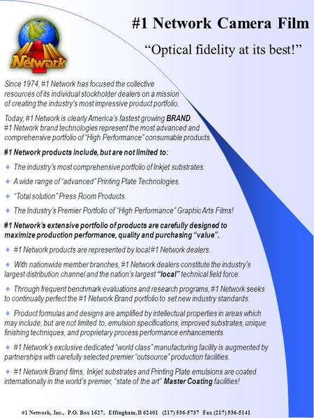 Since 1974, #1 Network has focused the collective resources of its individual stockholder dealers on a mission of creating the industry's most impressive.