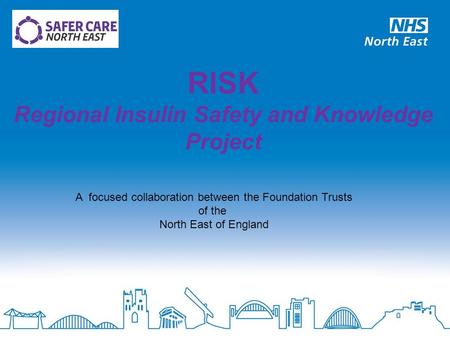 RISK Regional Insulin Safety and Knowledge Project A focused collaboration between the Foundation Trusts of the North East of England.