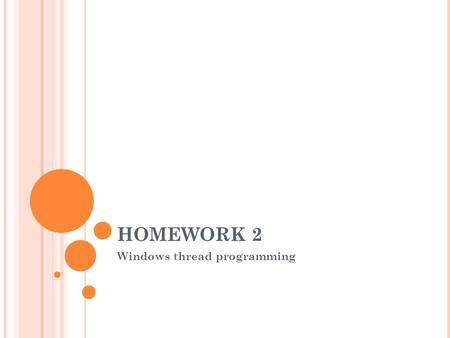 Windows thread programming