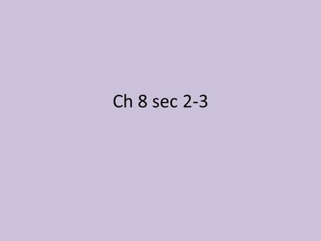 Ch 8 sec 2-3. Roman Expansion Powerful rivals in Mediterranean Sea Enemy is Carthage-coast of North Africa Carthage-found by the Phoenicians 800 BC Control.