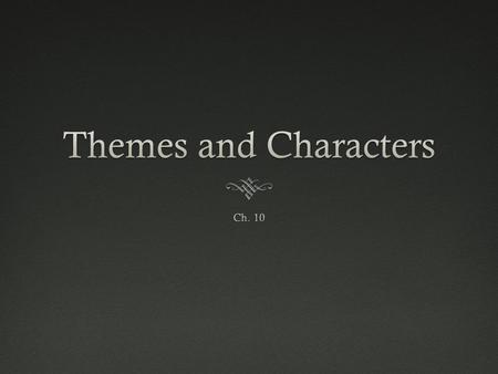 Characters  Odysseus- main character who is our hero of this story and is showing his identity by looking on his past adventures  Aeolois- a helpful.