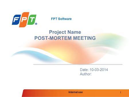 Project Name POST-MORTEM MEETING