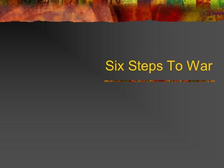 Six Steps To War. Re-Armament Hitler violated the Versailles Treaty and started to build up the army What was Britain and France’s response? What is conscription?