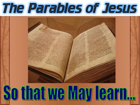 “an earthly story with a heavenly meaning”… Matthew 11:20-21… 20Then He began to rebuke the cities in which most of His mighty works had been done,