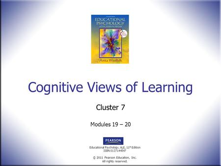 Cognitive Views of Learning