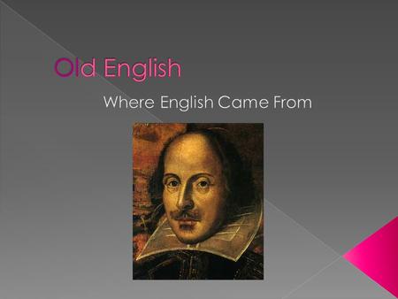 Written records of English have been preserved for about 1,300 years; Near the Caspian Sea, a language was spoken that would develop into English; Proto-Indo-European;