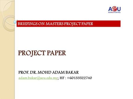 PROF. DR. MOHD ADAM BAKAR HF :