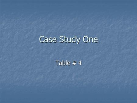 Case Study One Table # 4. Anola Jean Brown 87 year-old female 87 year-old female Febrile Febrile Delirious Delirious Breathing rapidly Breathing rapidly.