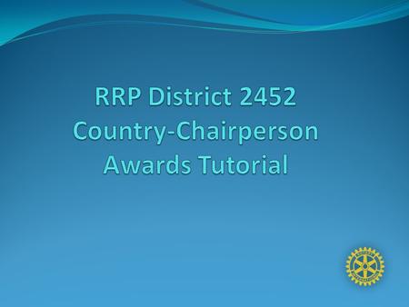 Logging In In order to log on to RRP (Rotary Resource Planning), you have to either: Click on this link  or type it in your.