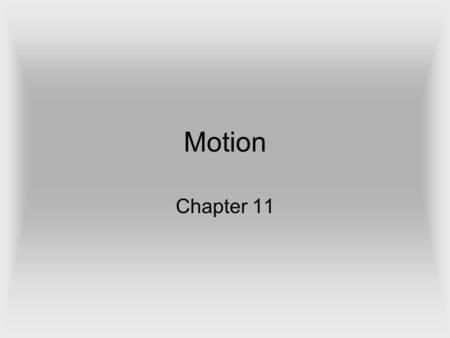 Motion Chapter 11.