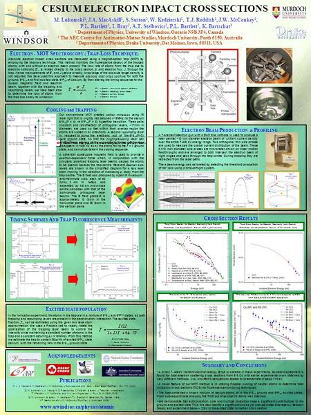 CESIUM ELECTRON IMPACT CROSS SECTIONS 1 Department of Physics, University of Windsor, Ontario N9B 3P4, Canada 2 The ARC Centre for Antimatter-Matter Studies,