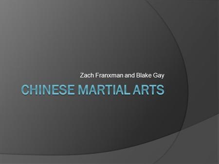 Zach Franxman and Blake Gay. Do the Chinese Have Ninjas? During the decline of the Tang Dynasty the Chinese generals escaped to Japan and were said to.