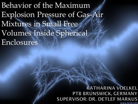 Behavior of the Maximum Explosion Pressure of Gas-Air Mixtures in Small Free Volumes Inside Spherical Enclosures.