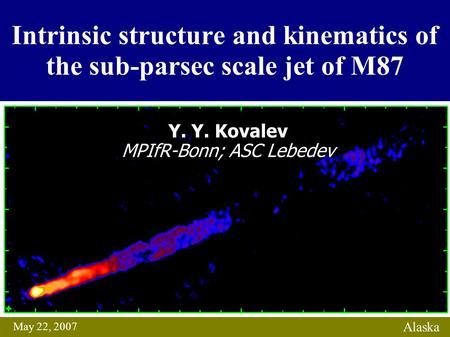 Intrinsic structure and kinematics of the sub-parsec scale jet of M87