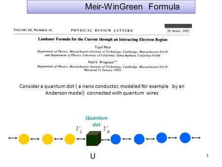 Meir-WinGreen Formula