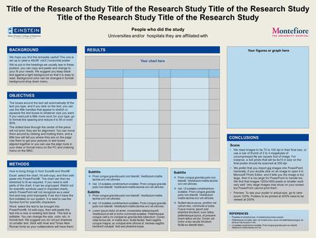 We hope you find this template useful! This one is set up to yield a 48x36” (4x3’) horizontal poster. We’ve put in the headings we usually see in these.