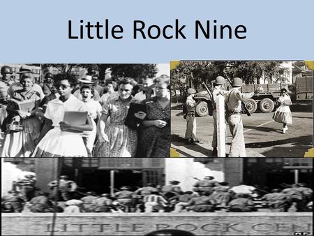 Little Rock Nine. Meredith V. Jefferson County BOE (2007) Court ruled that assigning kids to schools based on race is Unconstitutional “Stop discriminating.