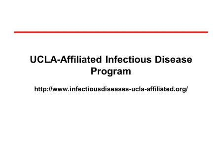 UCLA-Affiliated Infectious Disease Program